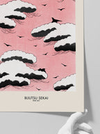 Bijutsu Sekai Pink Sky - Art Print