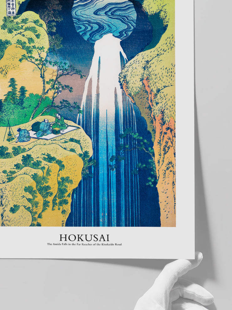 Hokusai The Amida Falls - Art Print