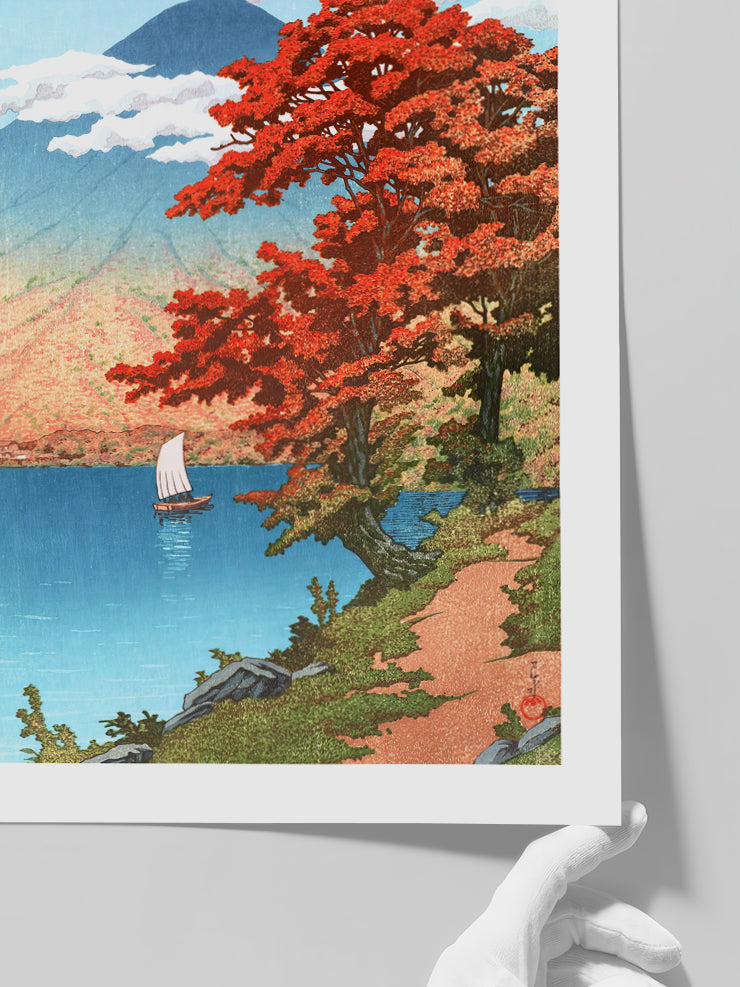 Kawase Lake Chūzenji at Nikko - Art Print