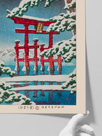 Kawase Miyajima in Snow - Art Print