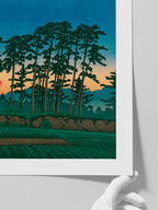 Kawase Sunset at Ichinokura, Ikegami - Art Print