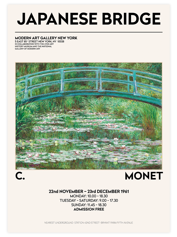Claude Monet Afiş N1 - Art Print Ürün ana görseli