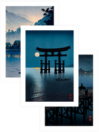 Shoda & Kawase Night Scenes - Poster Seti Trio