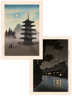Kobayashi & Kawase Night Scenes - Poster Seti Duo