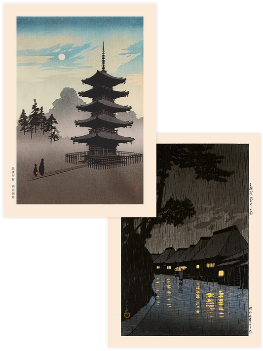 Kobayashi & Kawase Night Scenes - Poster Seti Duo