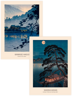 Kawase & Shoda Blue Night Scenes - Poster Seti Duo