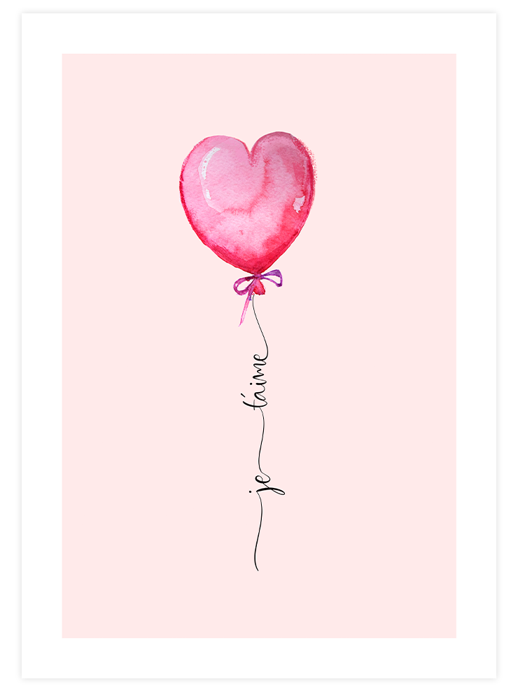 Je T'aime - Art Print