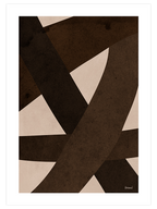 Brown Shapes N3 - Art Print