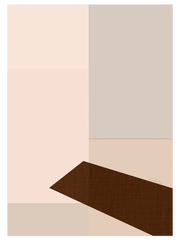 Soyut Kahverengi N2 Poster - Giclée Baskı