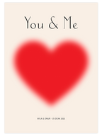 You & Me Kişiye Özel - Art Print