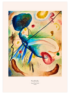 Kandinsky Aquarell mit Strich - Art Print