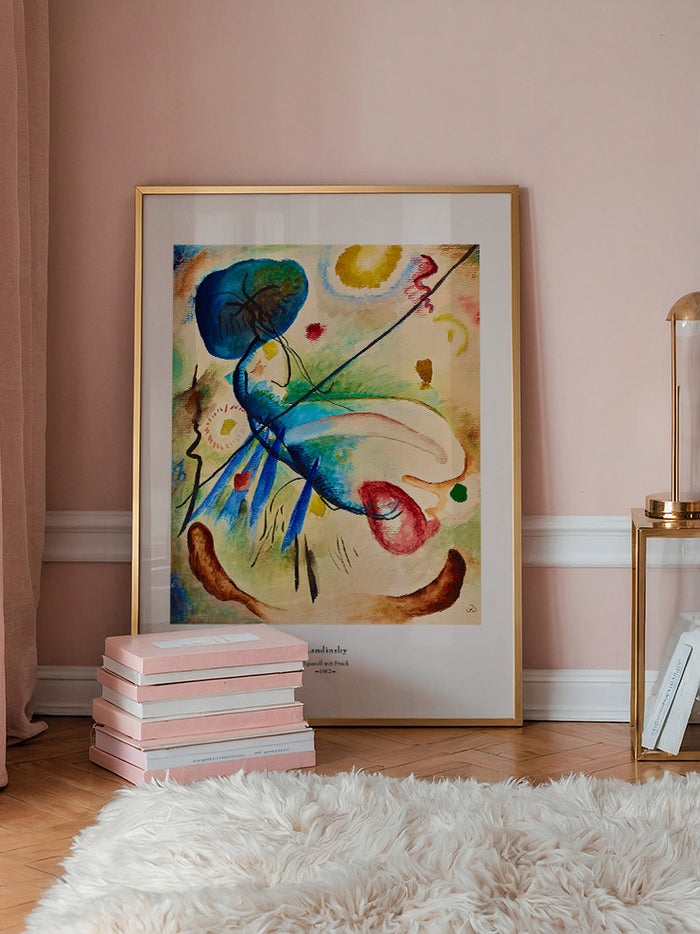 Kandinsky Aquarell mit Strich - Art Print  Poster
