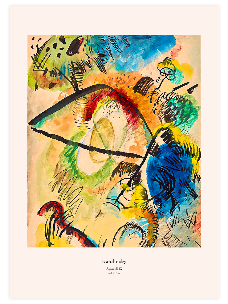 Kandinsky Aquarell IX - Art Print