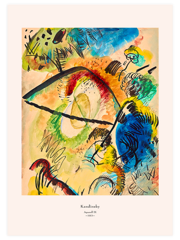 Kandinsky Aquarell IX - Art Print