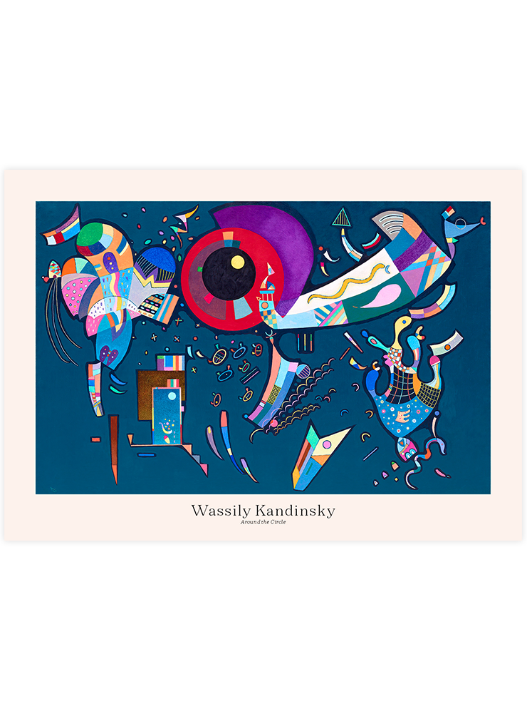Kandinsky Around the Circle - Art Print