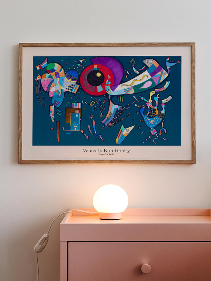 Kandinsky Around the Circle - Art Print  Poster