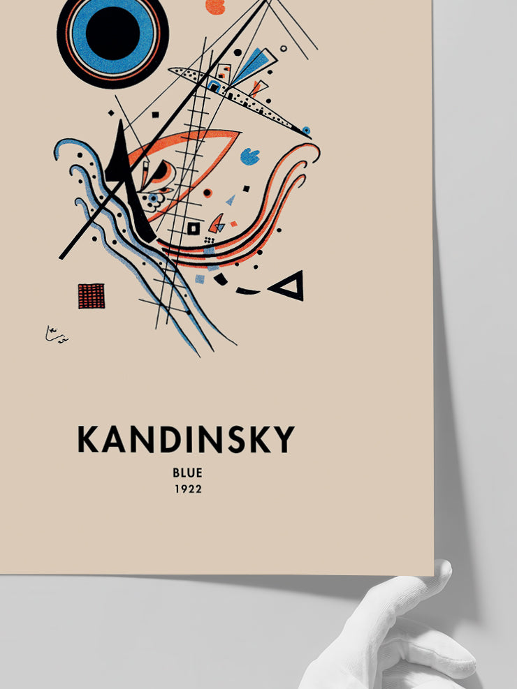 Kandinsky Blue - Art Print  Poster