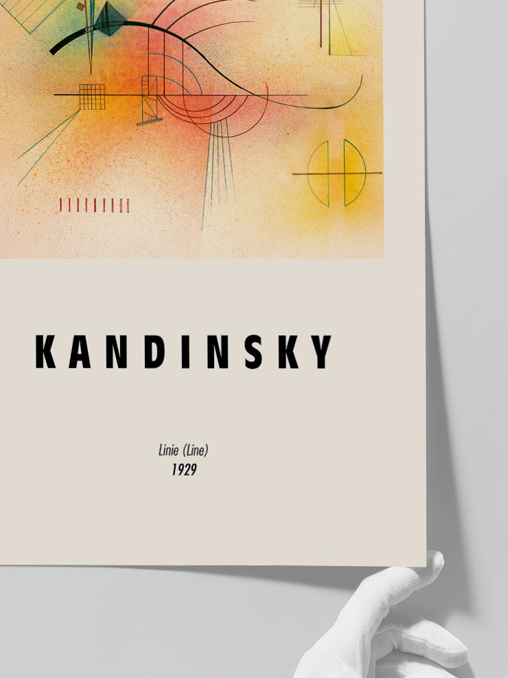 Kandinsky Line - Art Print  Poster