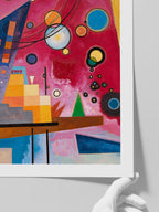 Kandinsky Heavy Red - Art Print