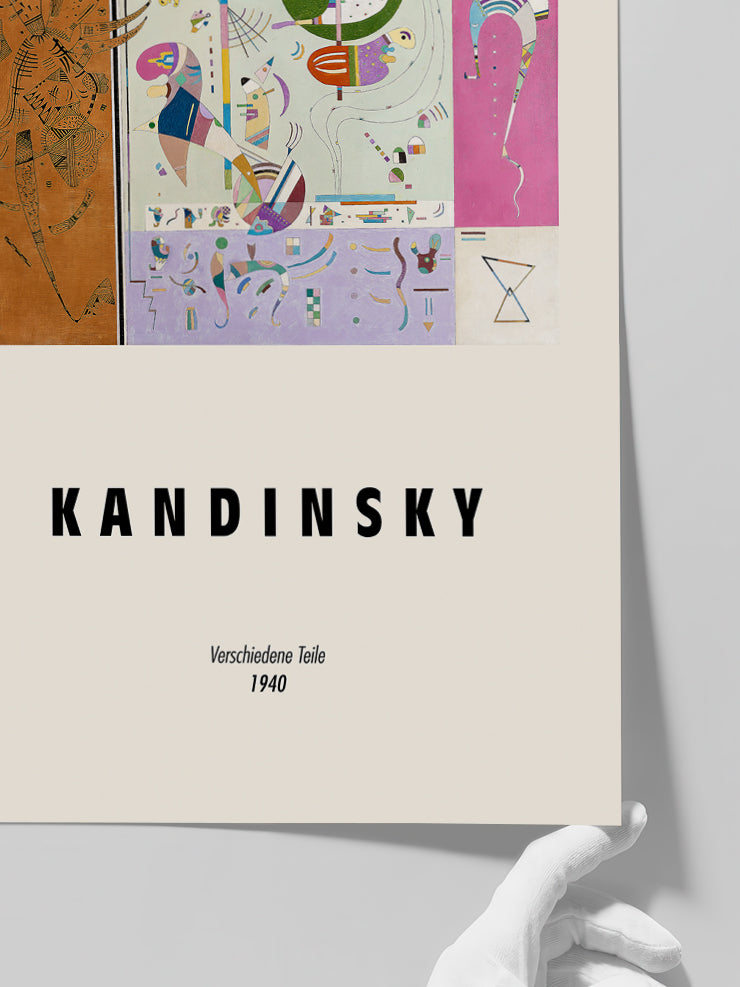 Kandinsky Various Parts - Art Print  Poster