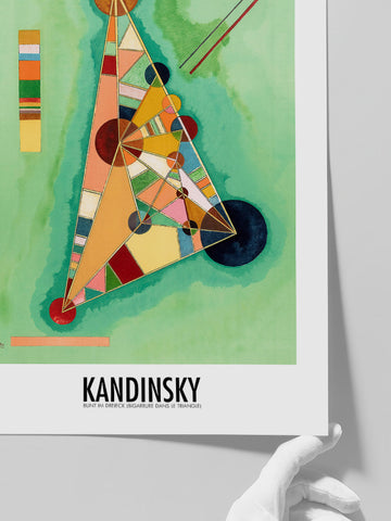 Kandinsky Variegation In The Triangle - Art Print