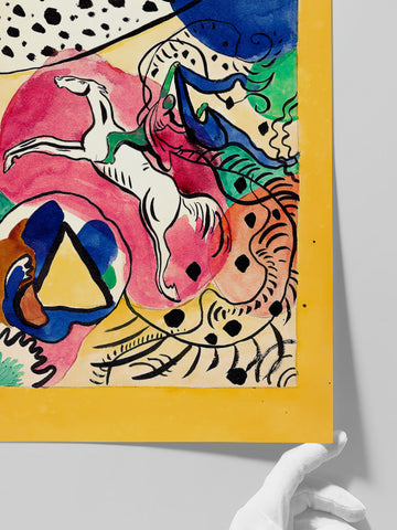Kandinsky The Blue Rider - Art Print