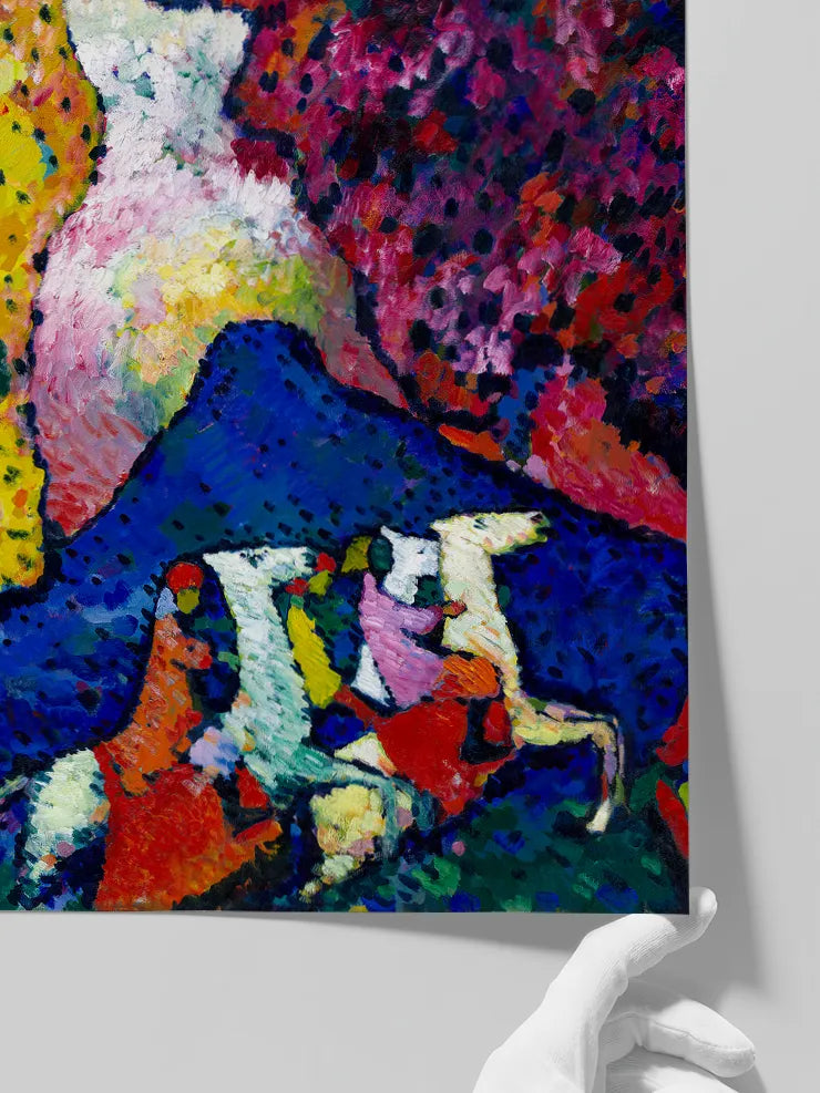Kandinsky Blue Mountain - Art Print
