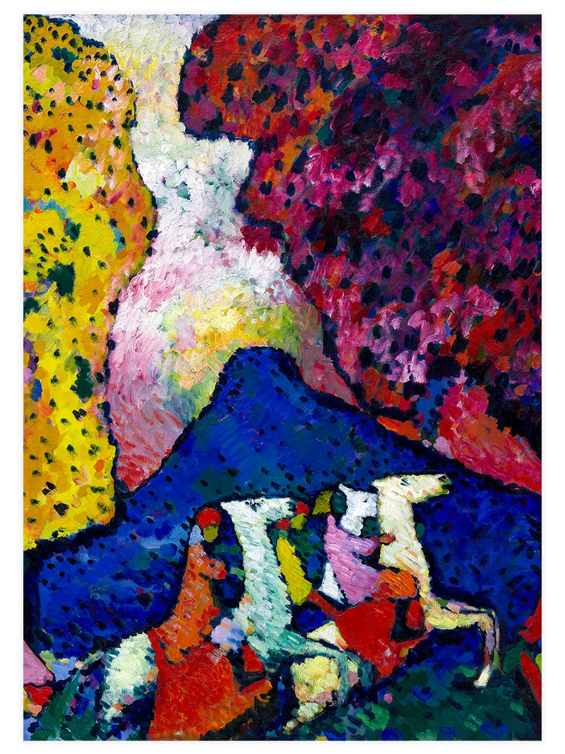 Kandinsky Blue Mountain - Art Print