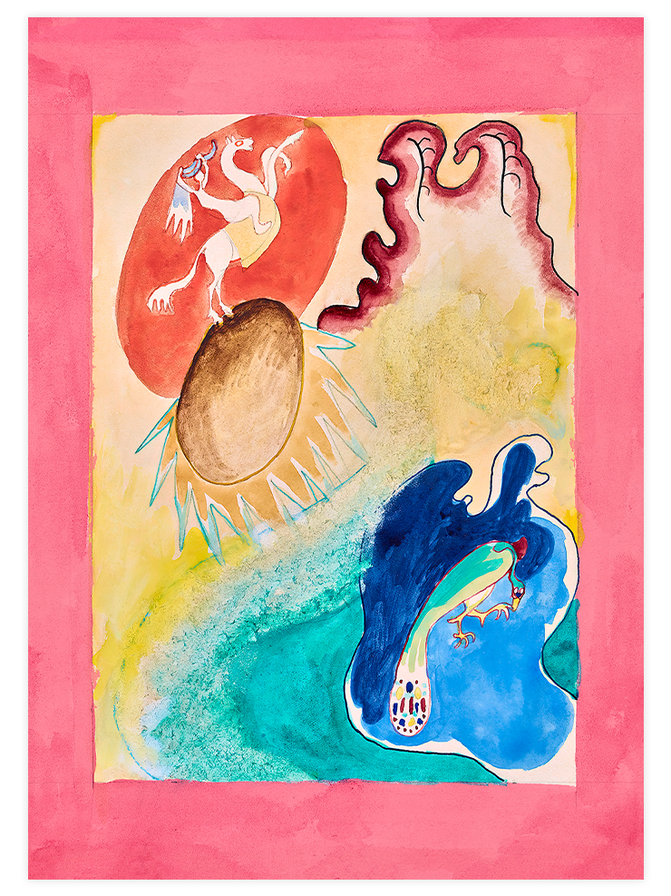 Kandinsky The Blue Rider VI - Art Print Ürün ana görseli