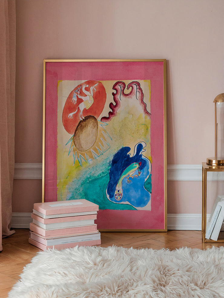 Kandinsky The Blue Rider VI - Art Print Ürün ikincil görseli