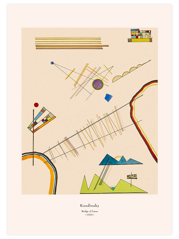 Kandinsky Bridge of Lines - Art Print Ürün ana görseli