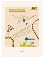 Kandinsky Bridge of Lines - Art Print