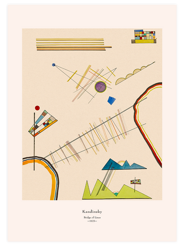 Kandinsky Bridge of Lines - Art Print