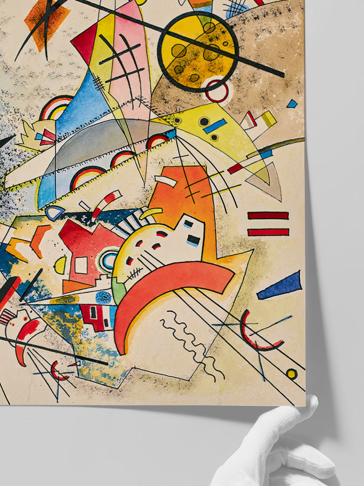 Kandinsky Bustling Aquarelle - Art Print  Poster