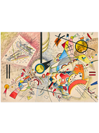 Kandinsky Bustling Aquarelle - Art Print