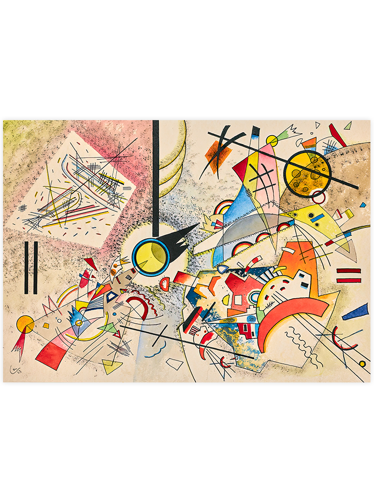 Kandinsky Bustling Aquarelle - Art Print