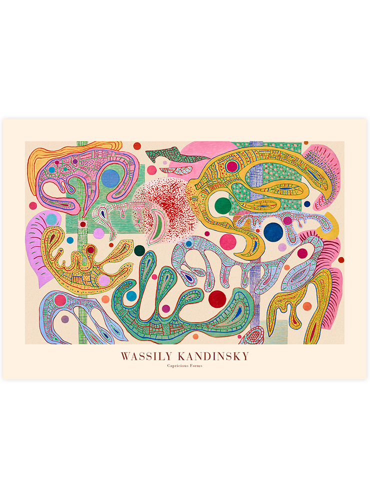 Kandinsky Capricious Forms - Art Print Ürün ana görseli