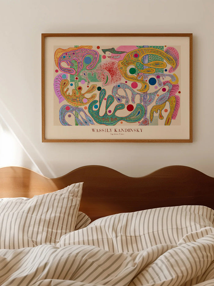 Kandinsky Capricious Forms - Art Print  Poster