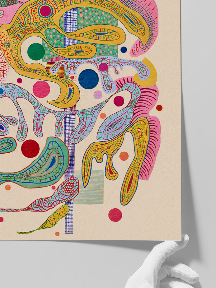 Kandinsky Capricious Forms - Art Print  Poster
