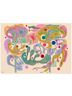 Kandinsky Capricious Forms - Art Print