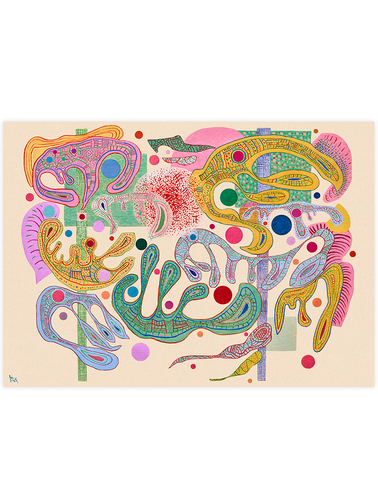 Kandinsky Capricious Forms - Art Print