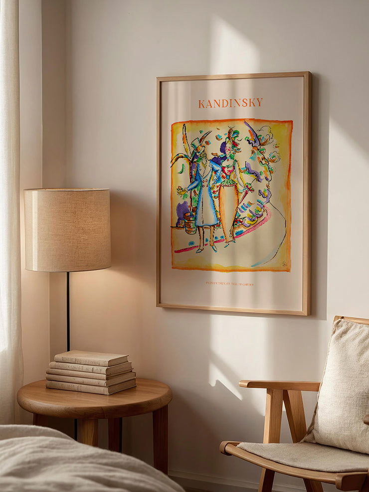 Kandinsky Couple Strolling in the Garden - Art Print Ürün ikincil görseli
