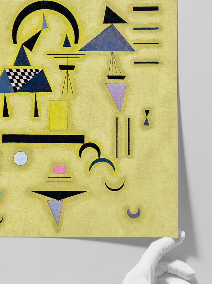 Kandinsky Decisive Pink - Art Print  Poster