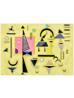 Kandinsky Decisive Pink - Art Print