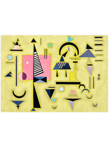 Kandinsky Decisive Pink - Art Print