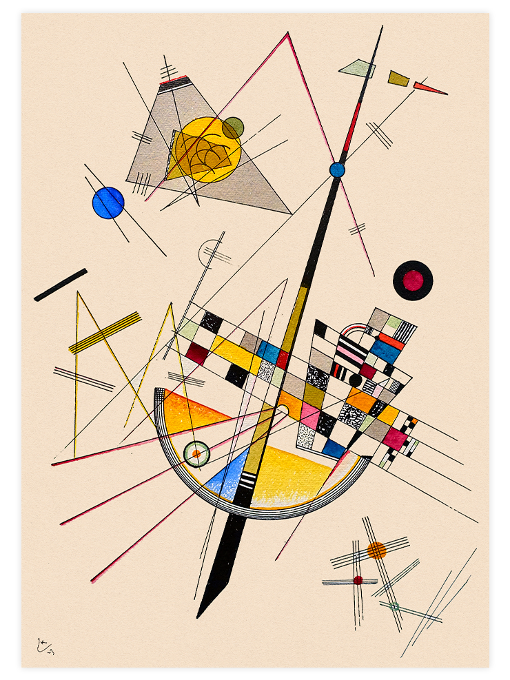 Kandinsky Delicate Tension No.85 - Art Print