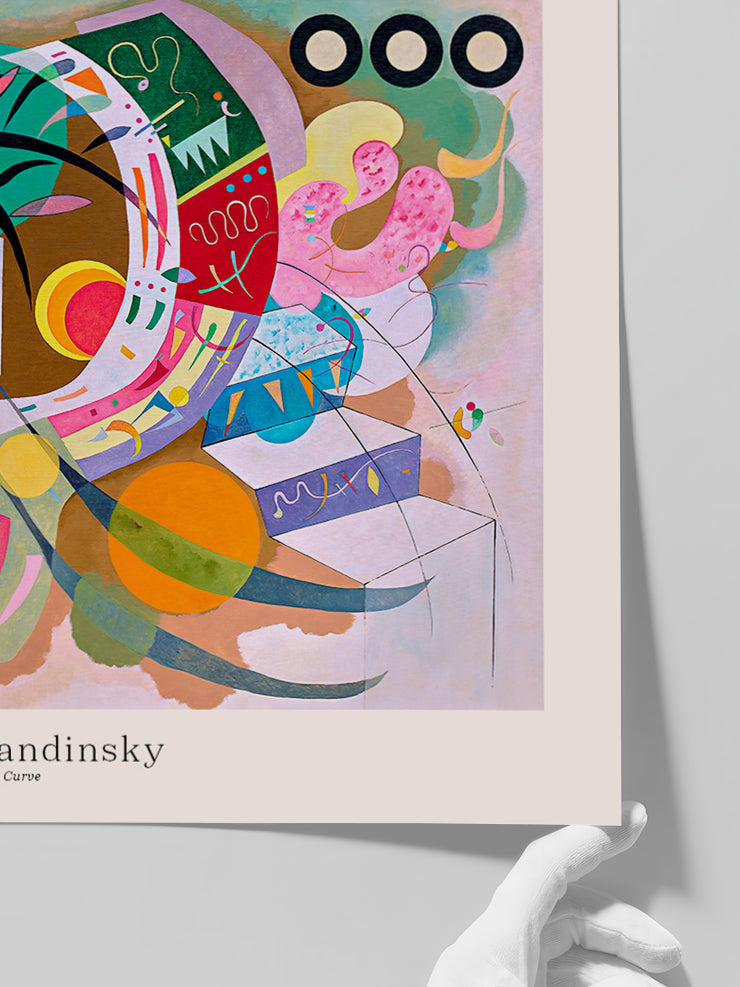Kandinsky Dominant Curve - Art Print  Poster
