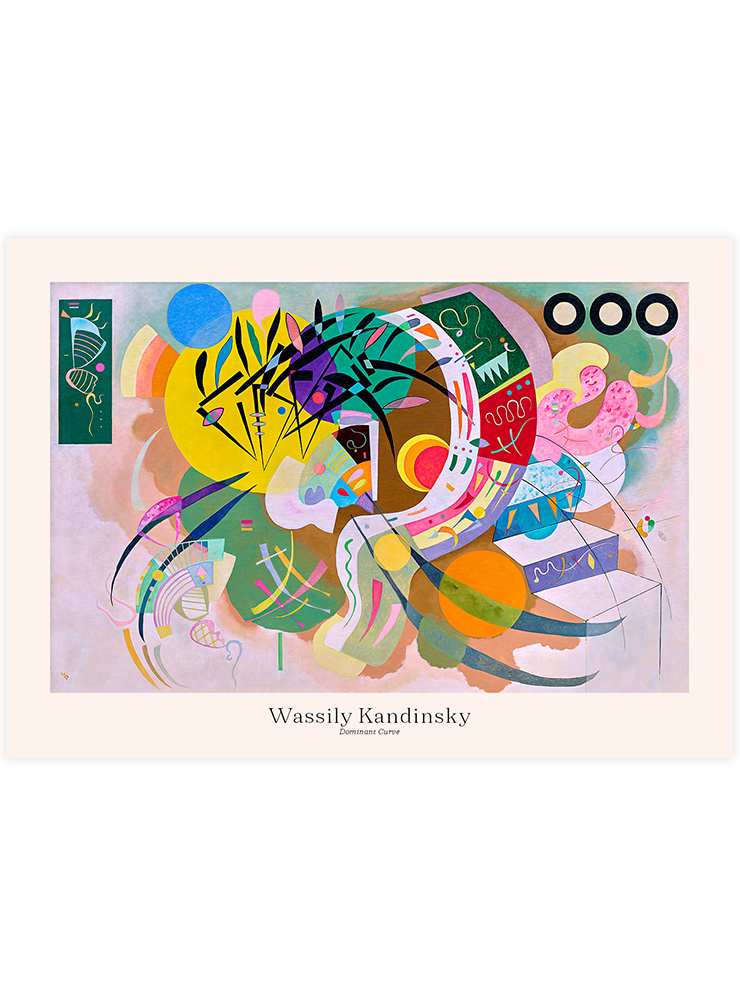 Kandinsky Dominant Curve - Art Print