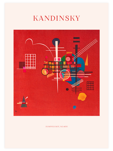 Kandinsky Dumpfes Rot, No.400 - Art Print