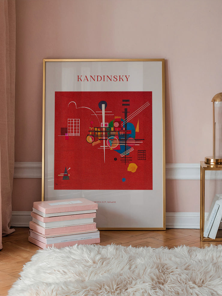 Kandinsky Dumpfes Rot, No.400 - Art Print  Poster
